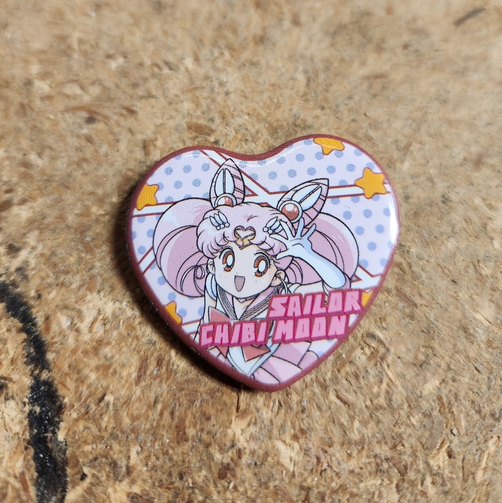 SOLD Sailor Chibi Moon Heart-Shaped Pin